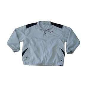 Men's Chevy Corvette Emblem Sweatshirt Pull Over Large Embroidered Golf Shirt